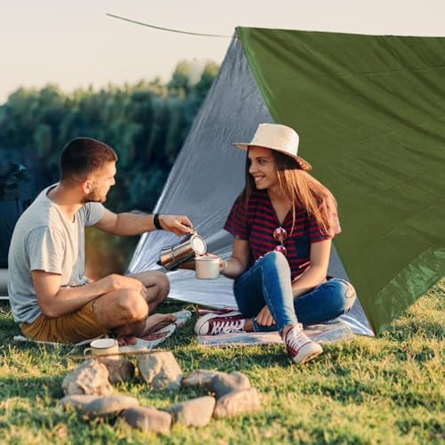 Bexdug Shelter Survival Tent - Survival Shelter Life Tent - Lightweight Windproof Waterproof Lifesaving Gear, Tarp Sleeping Bag Thermal Sack Blanket for Hiking - Image 3