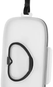 HEALEEP Portable Heart-shaped Wipes Dispenser Refillable Tissue Holder for Stroller and Diaper Bag Lightweight Storage Box for Wipes One-handed Use Modern Design for Home and Travel