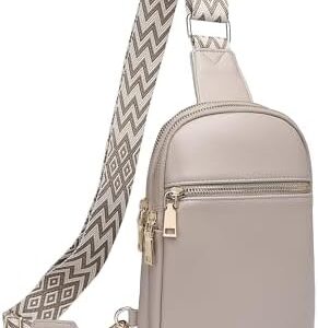 DIOMO Anti Theft Small Sling Bag for Women Cross Body Bag Trendy, RFID Fanny Packs Vegan Leather for Women Travel Belt Purse