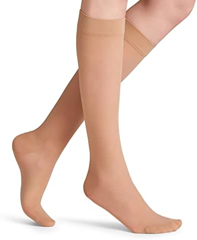 FALKE Lufthansa Travel & Comfort Women's Energize 30 DEN Knee-High Pop Socks Sheer Transparent Strong Compression Improved Blood Circulation Ideal For Long Trips Sitting Fine Soft Yarn 1 Pair - Image 2