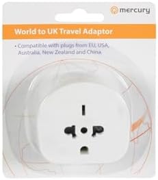 Mercury | Universal World to UK Travel Adaptor | 13A Fused Plug Converter EU, USA, Australia, China, New Zealand & More | Socket Adapter for Electric Razor, Toothbrush, Chargers, Shavers & Appliances - Image 9