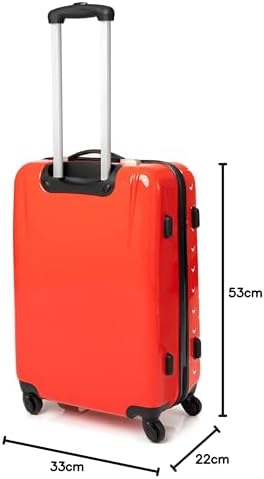 Disney Minnie Mouse Suitcase For All Ages | Red Small, Medium Or Large Options Luggage Bag with Extendable Handle | Hard Cover Carry On Trolley Cabin Case | Fun Travel Accessory Gift for Kids & Adults - Image 9
