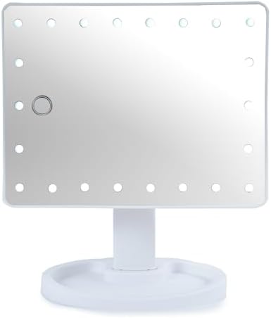 NSA Vanity Cosmetic Makeup mirror lighted Adjustable LED, Dual Power, Touch screen, 180° Rotating, Portable Vanity Cosmetic Mirror - Image 5