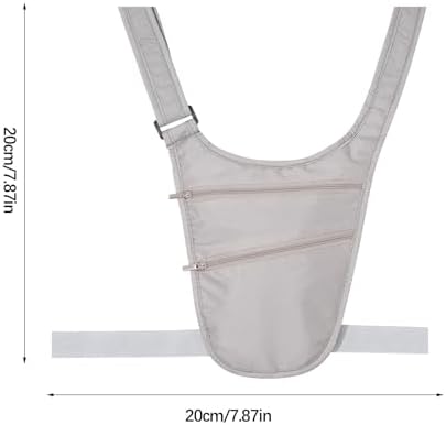 Generic Travel Personal Anti-Theft Bag, Waist Bag, Passport Carry-on Bag, Invisible Document Bag for Traveling Abroad, Triangular Carry-on Waist Bag, Suitable for Travel and Sports Lightweight Bag - Image 5