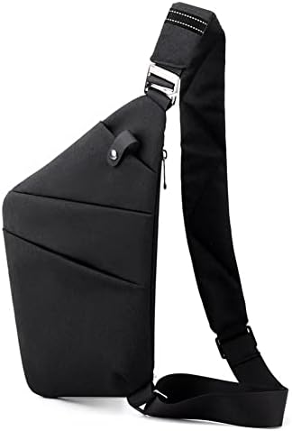 CHAMAIR Anti Theft Crossbody Bag - Women's & Men's Travel Chest Sling Bag for Work & Outdoor (Black, Right Shoulder) - Image 4