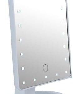 NSA Vanity Cosmetic Makeup mirror lighted Adjustable LED, Dual Power, Touch screen, 180° Rotating, Portable Vanity Cosmetic Mirror