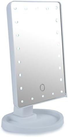 NSA Vanity Cosmetic Makeup mirror lighted Adjustable LED, Dual Power, Touch screen, 180° Rotating, Portable Vanity Cosmetic Mirror