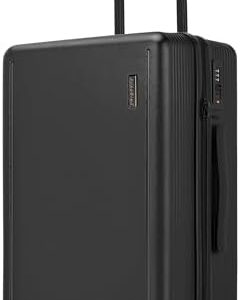 Ruausine Cabin Size Carry on Suitcase with 4 Wheels, 20 Inch Carry on Luggage with Spinner Wheels, Hard Shell Small Rolling Carry-on Suitcae with TSA Approved for Travel (Black, 20 inch)