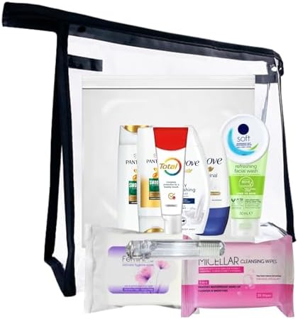 Travel Toiletries Set for Women –13-Piece Mini Travel Size Toiletries Set, TSA Approved, Leak-Proof Travel Bag, Perfect Mini Toiletries Kit Set for Holiday or Hospital Over Night Stay