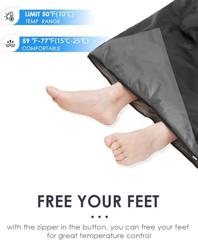 Sleeping Bags for Adults Backpacking Lightweight Waterproof- Cold Weather Sleeping Bag for Girls Boys Mens for Warm Camping Hiking Outdoor Travel Hunting with Compression Bags - Image 6