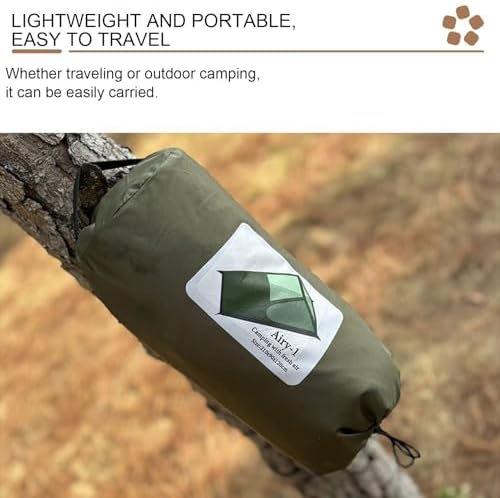 1 Person Tent, Portable Lightweight Tent, Camping Shelter Breathable Sleeping Bag, Outdoor Travel, Camp Bedding for Hiking, Road Trips, Adventures, 82.68x35.43x47.24 Inches - Image 8