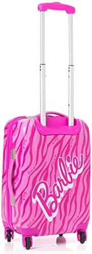 Barbie Suitcase for All Ages | Pink Small, Medium Or Large Options Luggage Bag with Extendable Handle | Doll Logo Hard Cover Carry On Trolley Cabin Case | Fun Travel Accessory Gift for Kids & Adults - Image 6