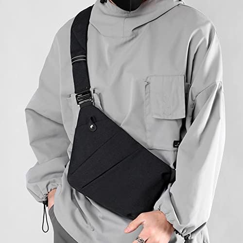 CHAMAIR Anti Theft Crossbody Bag - Women's & Men's Travel Chest Sling Bag for Work & Outdoor (Black, Right Shoulder) - Image 2