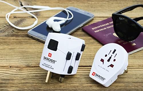 SKROSS - 1.302539 - Pro World & USB - 2 in 1 - Universal travel adapter for the whole world - Voltage and power: 100V–700W / 250V–1750W - 2.4A USB socket - non -slip protection - Image 5