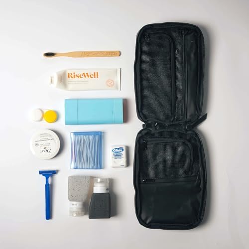 Gravel Explorer Plus Toiletry Bag – Hanging, Water-Resistant with TSA Approved Travel Bottles, Black, Explorer SLIM (1.5L), Slim - Image 2