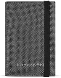 Sherpani Vienna, RFID Blocking Passport Holder, Travel Passport Cover Wallet, Travel Documents Organizer Protector for Women, Granite, One Size, Passport Wallet