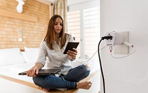 SKROSS - 1.302539 - Pro World & USB - 2 in 1 - Universal travel adapter for the whole world - Voltage and power: 100V–700W / 250V–1750W - 2.4A USB socket - non -slip protection - Image 6