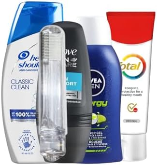 Travel Toiletries Set for Men – Mini Travel Toiletry Kit with TSA Approved Liquids – Airport Friendly Men’s Travel Essentials for Holiday, Business, Overnight Stay - Image 5