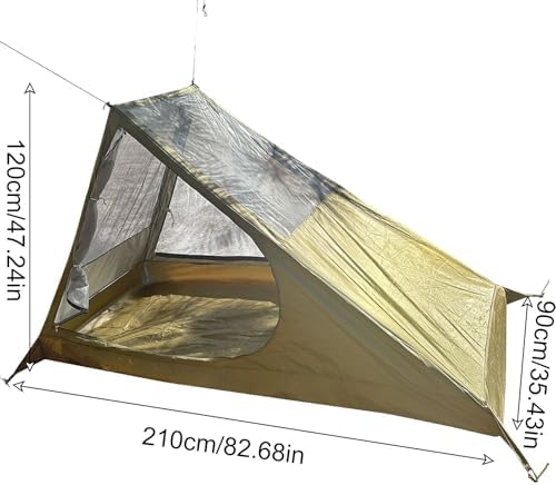 1 Person Tent, Portable Lightweight Tent, Camping Shelter Breathable Sleeping Bag, Outdoor Travel, Camp Bedding for Hiking, Road Trips, Adventures, 82.68x35.43x47.24 Inches - Image 2