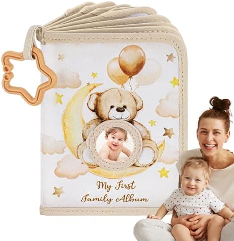 Family Album, Baby Pictures, Soft Pages Safe Corners Lightweight Build Memory Keeper, First Album for Home, Bedroom, Travel, Cribs, Strollers 7.3x5.5 Inches - Image 8