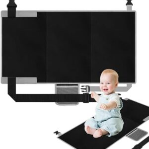 ICHOWHO Toddler Airplane Bed, Portable Plane Seat Extender flyaway kids bed Airplane Foot Hammock baby flight travel essentials for long trip Sleeping & Rest