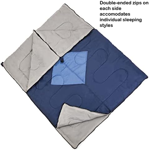 Out There! Double Envelope Sleeping Bag Lightweight Polyester Adult Sleeping Bag - Image 4