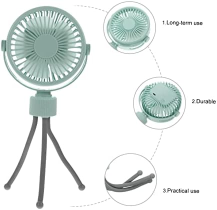 Cabilock 1set Usb Charging Handheld Fan Mini Portable Cooling for Home Office Travel and Strollers Design Lightweight and Convenient for Outdoor Use Random Style - Image 3
