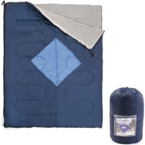 Out There! Double Envelope Sleeping Bag Lightweight Polyester Adult Sleeping Bag