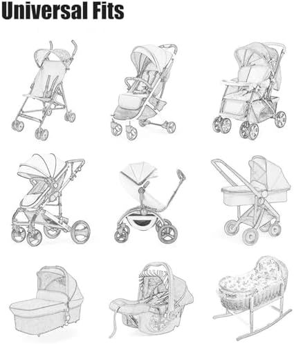 Baby Net - 2X Bassinet Net | 380DPI Mesh Breathable Lightweight Travel-Friendly Sun Protection For Outdoor Camping Strolling Nursery Car Travel Backpacking Hiking Balcony Protection - Image 5