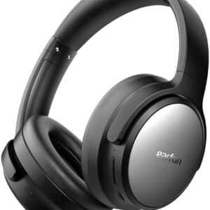 EarFun Tune Pro Active Noise Canceling Headphones, Over Ear Wireless Bluetooth Headphones with 5 Mics, 120H Playtime, Bluetooth 5.4, Hi-Res Audio, Multipoint Connection, Custom EQ, Comfortable Fit