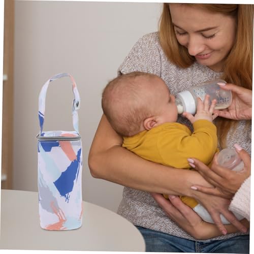 VALICLUD Insulated Bottle Cooler Bag for Stroller Travel Friendly Carrier for Nursing Moms Lightweight Design for Easy Portability and Versatile Use Keeps Bottles Warm and Conveniently - Image 4