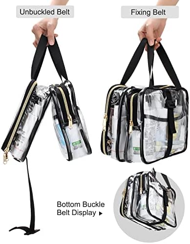 Hanging Toiletry Bag, Clear Travel Toiletry Bag TSA Approved Transparent Cosmetic Bag Waterproof Large Makeup Bag for Men Women, L, Clear Travel Toiletry Bag - Image 6