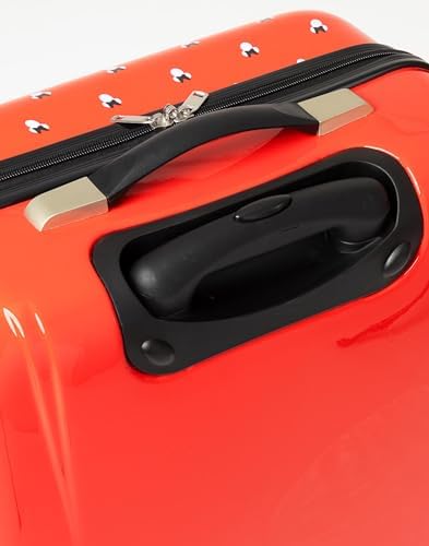 Disney Minnie Mouse Suitcase For All Ages | Red Small, Medium Or Large Options Luggage Bag with Extendable Handle | Hard Cover Carry On Trolley Cabin Case | Fun Travel Accessory Gift for Kids & Adults - Image 7