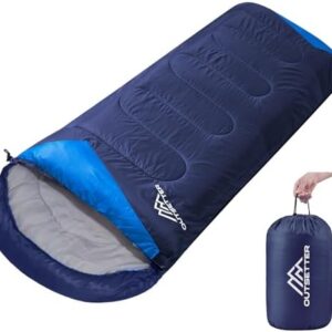 Sleeping Bags for Adults 3 Season Backpacking Lightweight Waterproof Cold Weather Sleeping Bag for Kids Warm Camping Hiking Outdoor Travel Hunting with Compression Bags