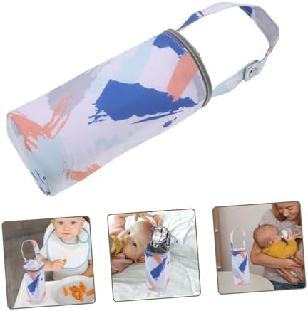 VALICLUD Insulated Bottle Cooler Bag for Stroller Travel Friendly Carrier for Nursing Moms Lightweight Design for Easy Portability and Versatile Use Keeps Bottles Warm and Conveniently - Image 9