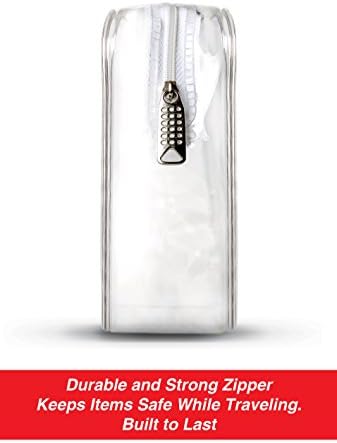 TSA Approved Clear Travel Toiletry Bag | Quart Sized with Zipper | Airport Airline Compliant Bag | Carry-On Luggage Travel Backpack for Liquids/ Bottles| Men's and Women's 3-1-1 Kit | 311 Bag - Image 6