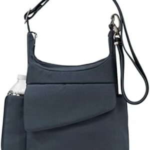 Travelon Anti-Theft Messenger Bag, Midnight, 11 x 10 x 4.5,