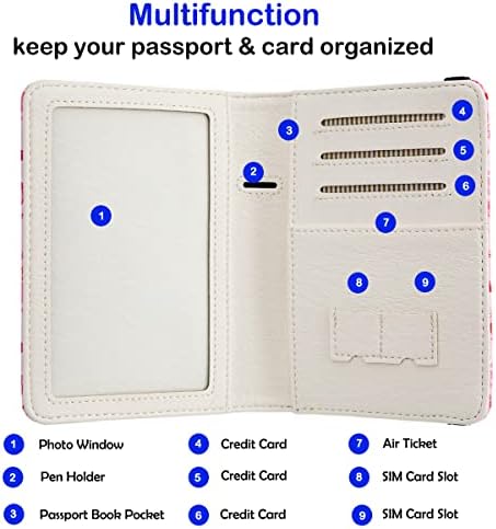 AIRMORS passport Holder,Rfid Blocking Travel Wallet Credit Card Case Cute Passport cover for Women/Men,Boys Girls Travel Essentials, Game, Cute - Image 2