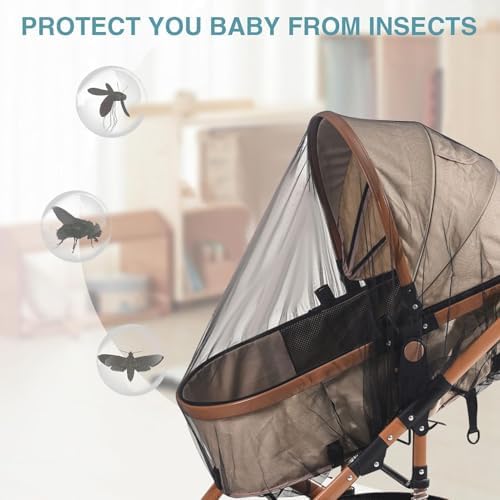 Baby Net - 2X Bassinet Net | 380DPI Mesh Breathable Lightweight Travel-Friendly Sun Protection For Outdoor Camping Strolling Nursery Car Travel Backpacking Hiking Balcony Protection - Image 3