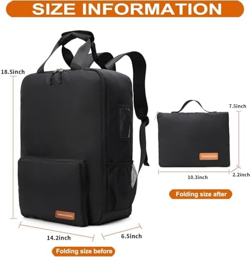 YANHUAKEKE Stroller Travel Bag Compatible with GB Pockit and GB Pockit Air Plus All Terrain, Lightweight Stroller Travel Backpack for Airplane(Black), Black-1, Practical Travel Bag - Image 3