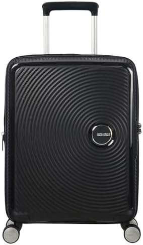 AMERICAN TOURISTER Soundbox - Spinner 55/20 Expandable Hand Luggage, 55 cm, 35.5 liters, Black (Bass Black)