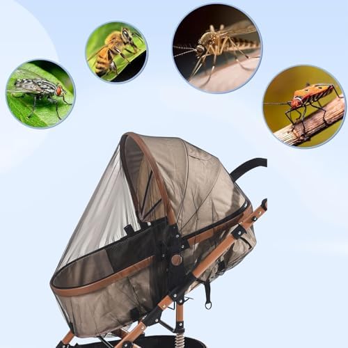 Baby Net - 2X Bassinet Net | 380DPI Mesh Breathable Lightweight Travel-Friendly Sun Protection For Outdoor Camping Strolling Nursery Car Travel Backpacking Hiking Balcony Protection - Image 4