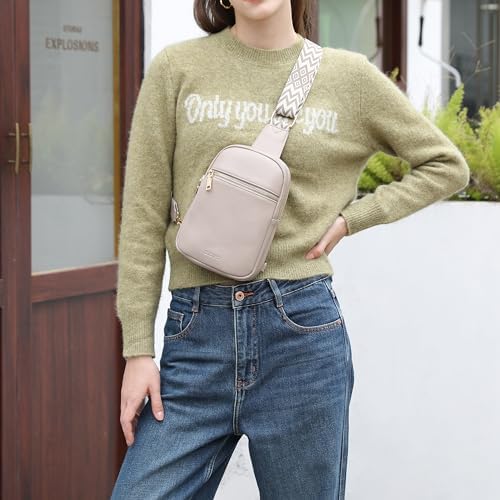 DIOMO Anti Theft Small Sling Bag for Women Cross Body Bag Trendy, RFID Fanny Packs Vegan Leather for Women Travel Belt Purse - Image 3