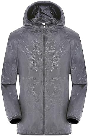 Ladies Zip Up Hoodies, Lightweight Windproof Portable Raincoats for Women Quick Dry Two Pockets Packable Rain Jacket for Ladies Suitable Outdoor Travel Hiking Camping Black S-4XL
