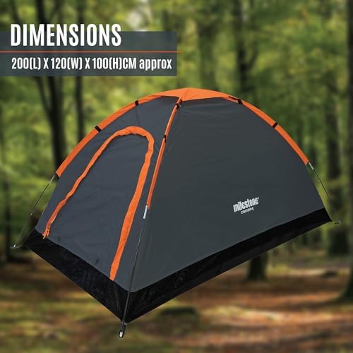 Milestone Camping Dome Tent/Sleeps Water Resistant/Portable - Image 2