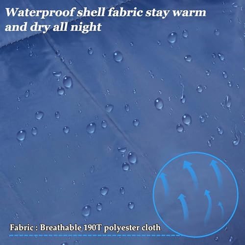 WOVOKA Sleeping Bag for Adults 3-Season - Ultra-Light & Warm, Waterproof Camping Sleeping Bag, Lightweight with Compact Bag for Backpacking, Hiking, Travel - Image 4