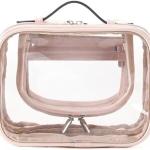 Linpr TSA Approved Toiletry Bag, Pink, S, Simple