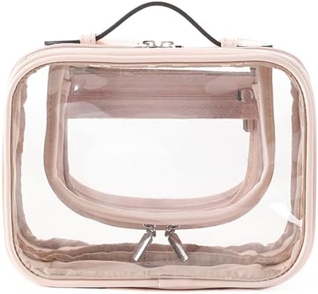 Linpr TSA Approved Toiletry Bag, Pink, S, Simple