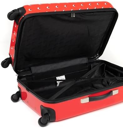 Disney Minnie Mouse Suitcase For All Ages | Red Small, Medium Or Large Options Luggage Bag with Extendable Handle | Hard Cover Carry On Trolley Cabin Case | Fun Travel Accessory Gift for Kids & Adults - Image 6