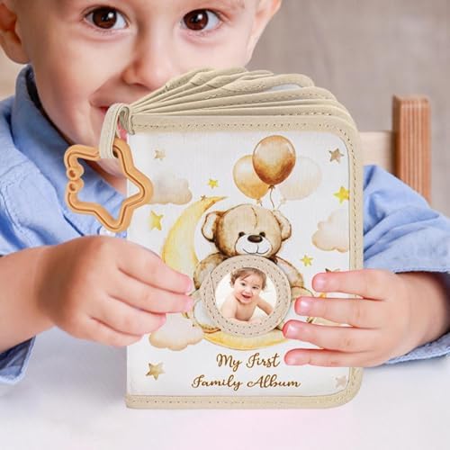 Family Album, Baby Pictures, Soft Pages Safe Corners Lightweight Build Memory Keeper, First Album for Home, Bedroom, Travel, Cribs, Strollers 7.3x5.5 Inches - Image 5